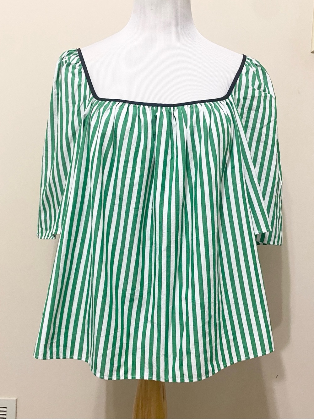 Tuckernuck Pomander Place Green Stripe Celia Top